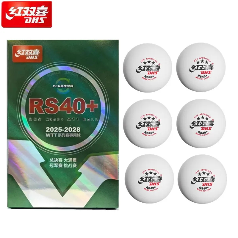 Ping Pong Ball Set - 6 Pcs/Box New DHS WTT Ping