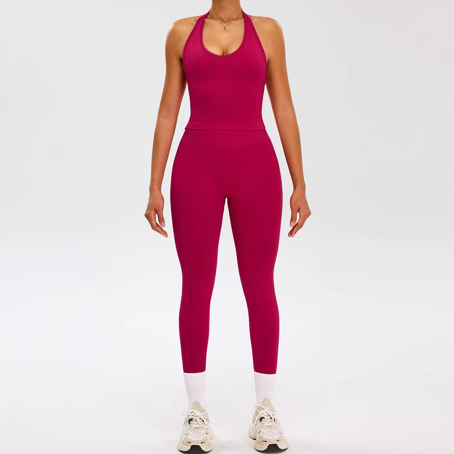 Sports Equipment Logos - 2 Pieces Women's Tracksuit Seamless Yoga
