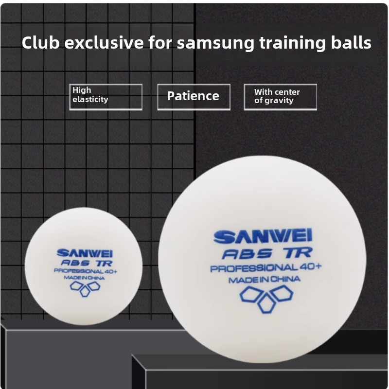 Ping Pong Ball Set - 100 pcs Sanwei New Materials Plastic
