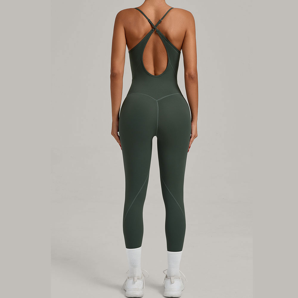 Sports Equipment Logos - JUREN Fitness Jumpsuit Women Tracksuit Sports