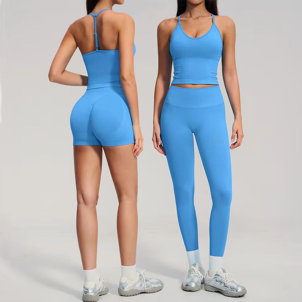 Seamless 2 Pieces Yoga Set Wom - Sports Equipment Logos ulasan dan harga