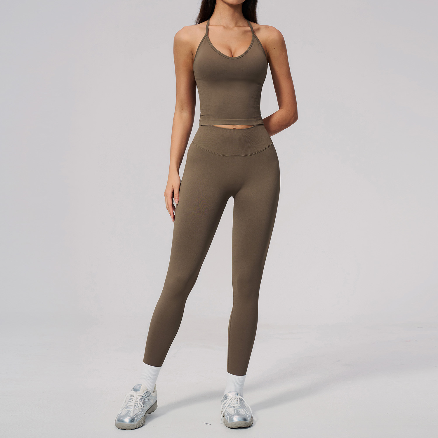 Seamless 2 Pieces Yoga Set Wom - Sports Equipment Logos ulasan dan harga