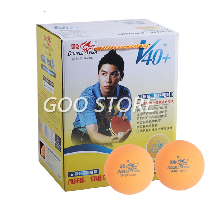 100 balls Double Fish V40+ 1-S - Ping Pong Ball Set ulasan dan harga