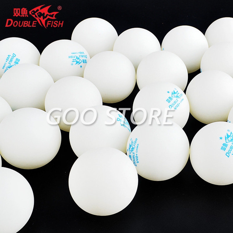 100 balls Double Fish V40+ 1-S - Ping Pong Ball Set ulasan dan harga