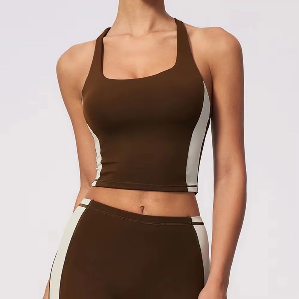 Women Halter Color Block Padde - Sports Equipment Logos ulasan dan harga
