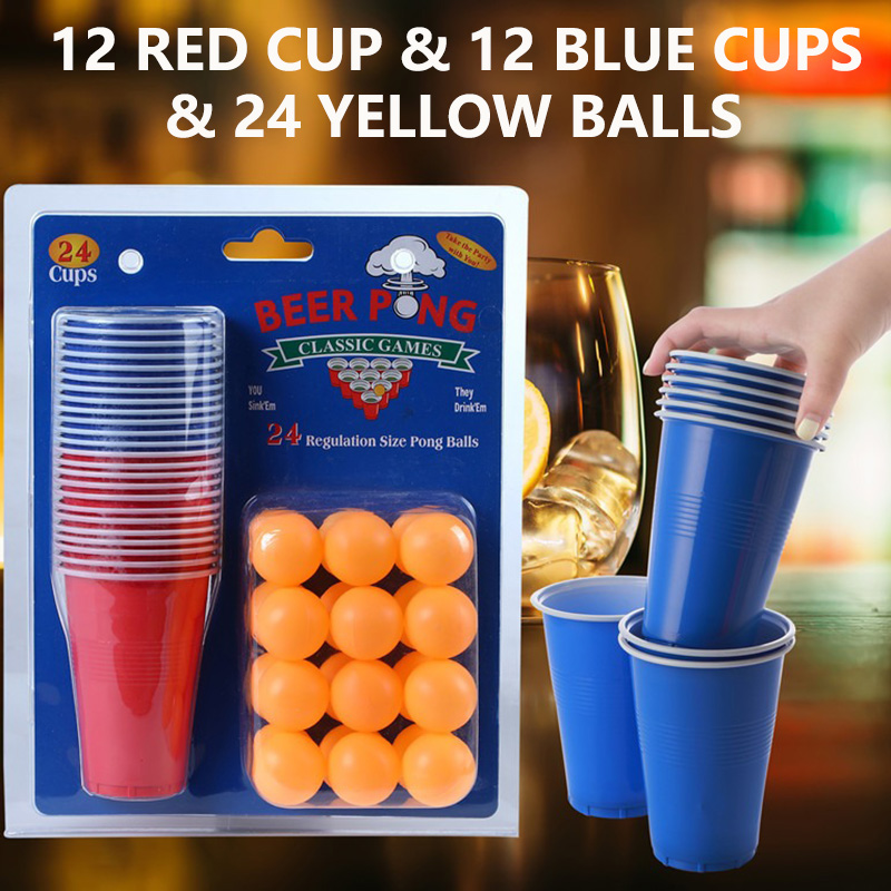 Beer Pong Game Set & Party Cup - Ping Pong Ball Set ulasan dan harga