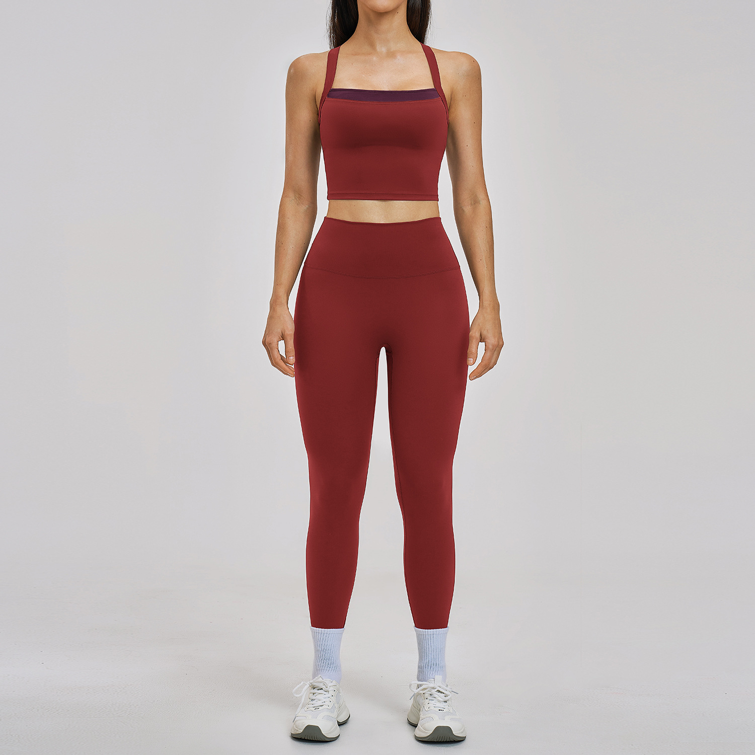 2PCS Yoga Set Women Tracksuit  - Sports Equipment Logos ulasan dan harga