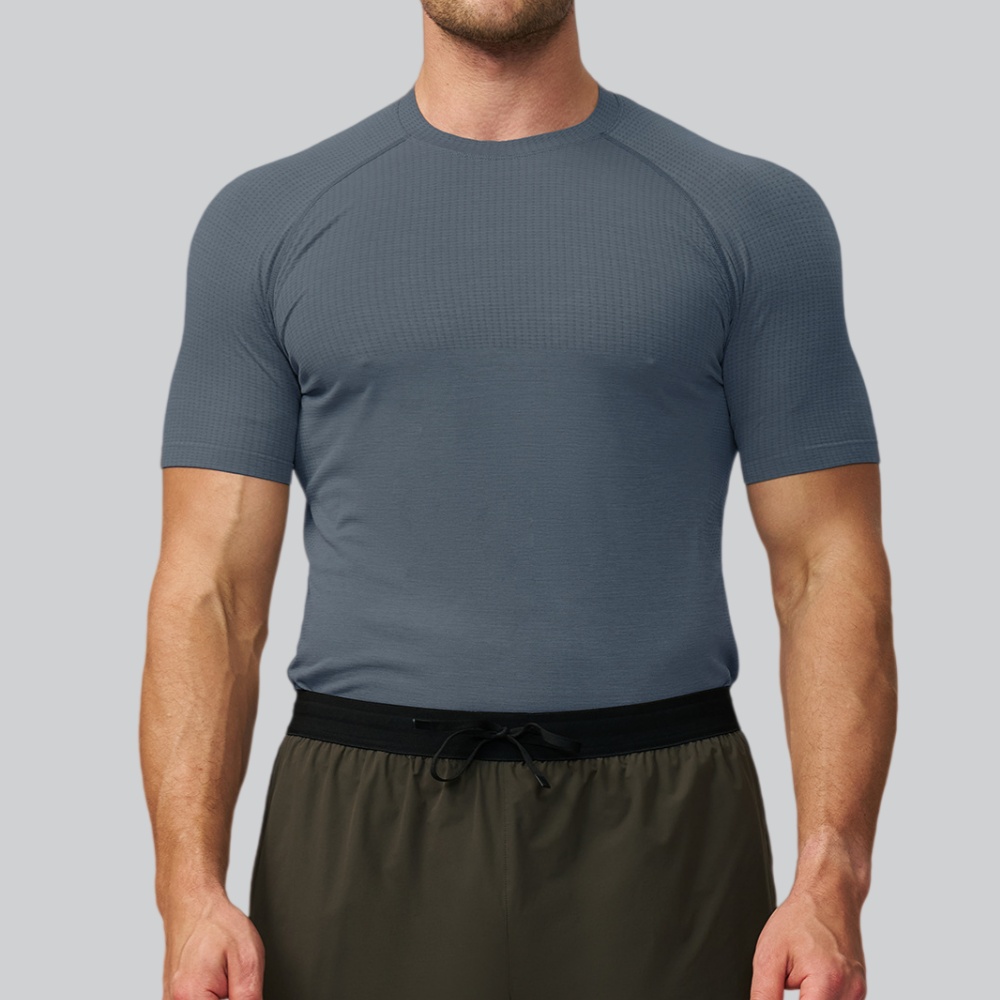 Men's Solid Color Sports T-shi - Sports Equipment Logos ulasan dan harga