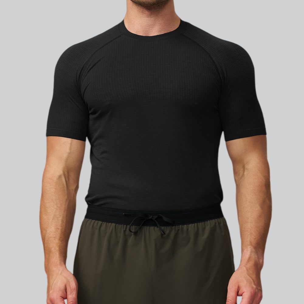 Men's Solid Color Sports T-shi - Sports Equipment Logos ulasan dan harga