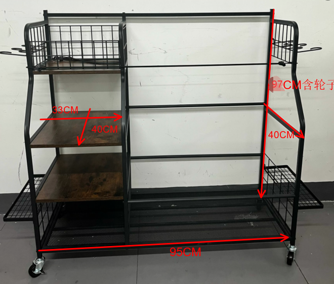 Rolling Golf Storage Rack Gara - Sports Equipment Garage Organizer ulasan dan harga