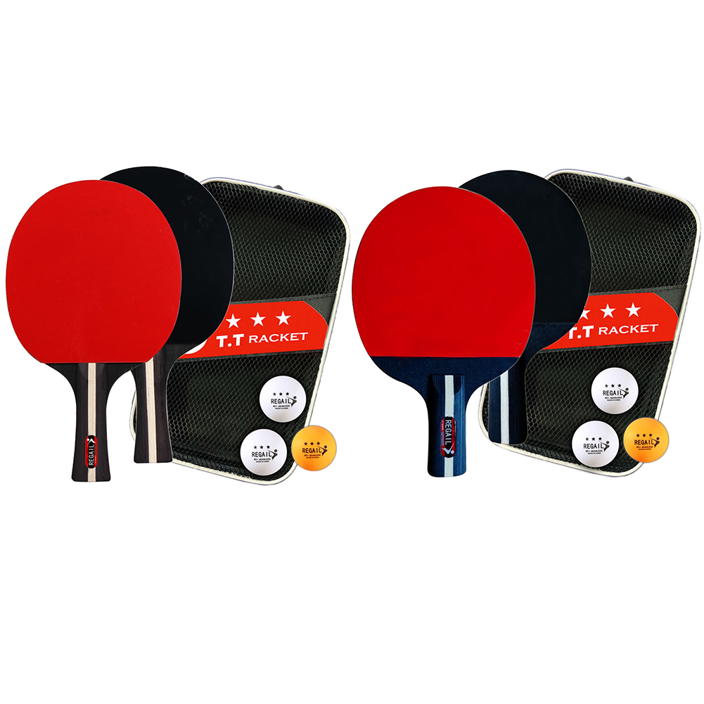 Table Tennis Racket 2 Rackets  - Ping Pong Ball Set ulasan dan harga