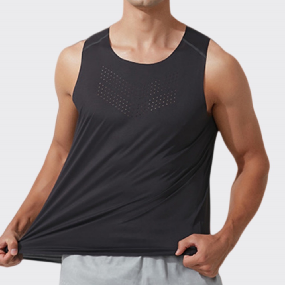 Men Gym Vest Quick Dry Running - Sports Equipment Logos ulasan dan harga
