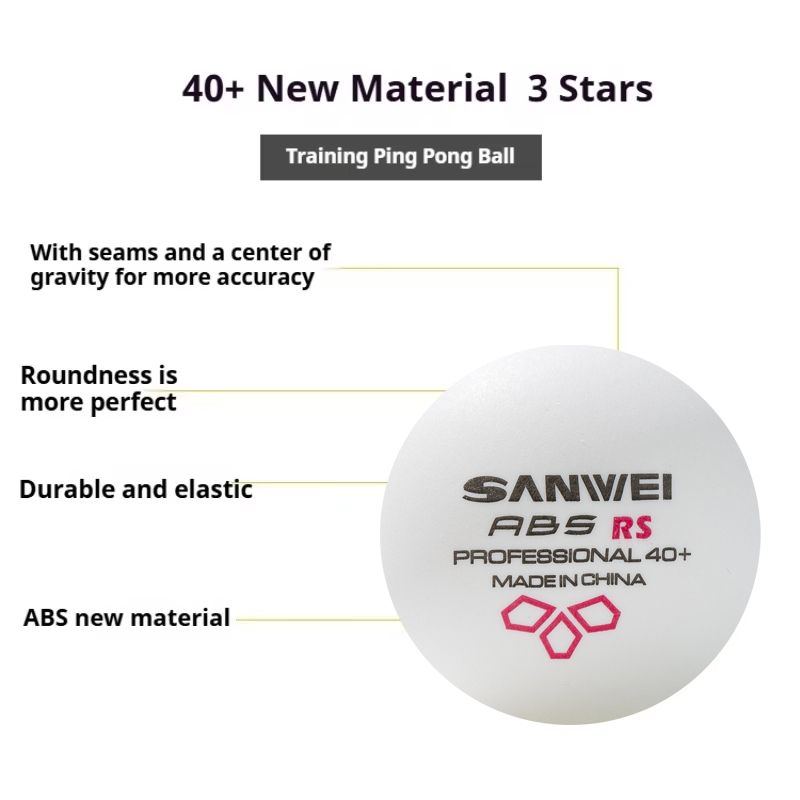 SANWEI RS40+ 3 Star Table Tenn - Ping Pong Ball Set ulasan dan harga