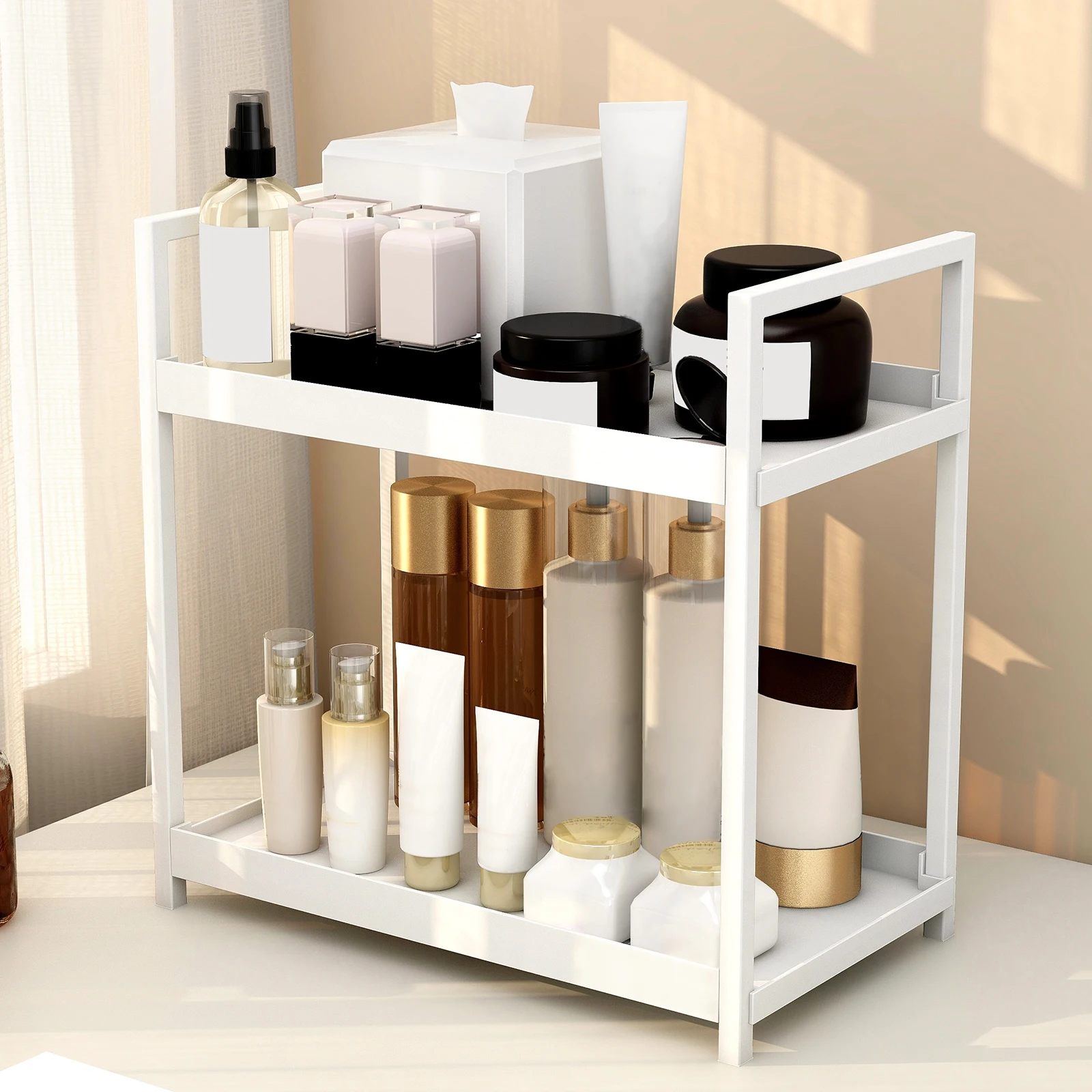 2 tier desktop storage rack co - Sports Equipment Storage Rack ulasan dan harga