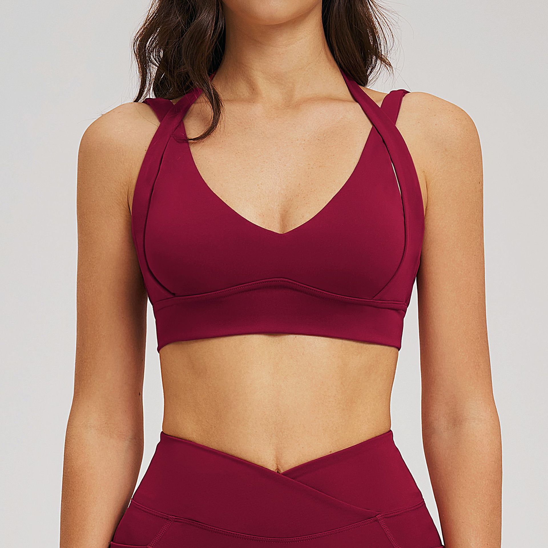 Workout Clothes Woman Gym Top  - Sports Equipment Logos ulasan dan harga