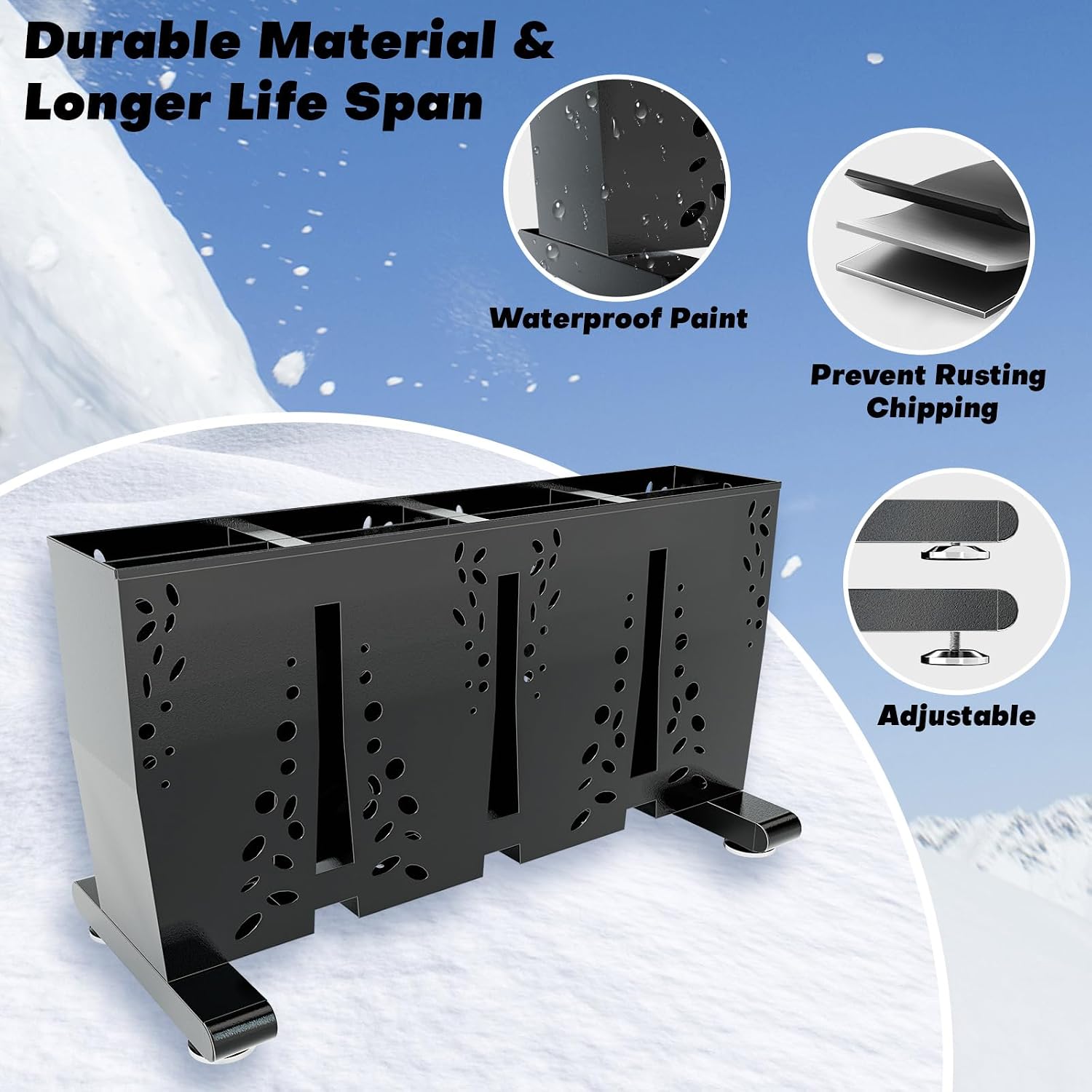 Heavy Duty Metal Ski Storage R - Sports Equipment Garage Organizer ulasan dan harga